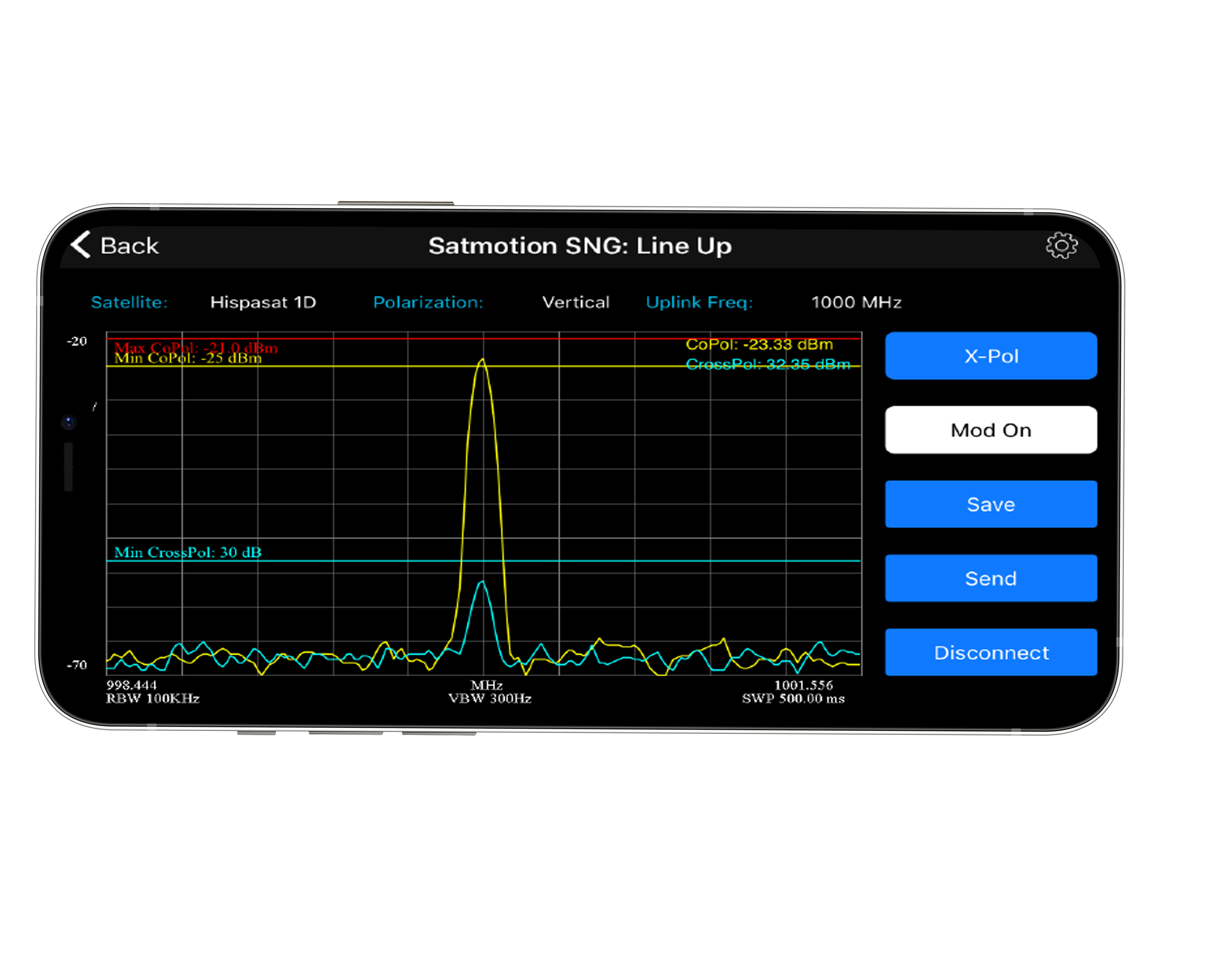 Satmotion SNG interface.png