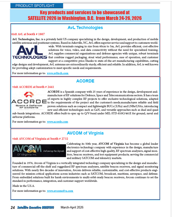 Product and Services MarketPlace Guide to Satelltie 2026