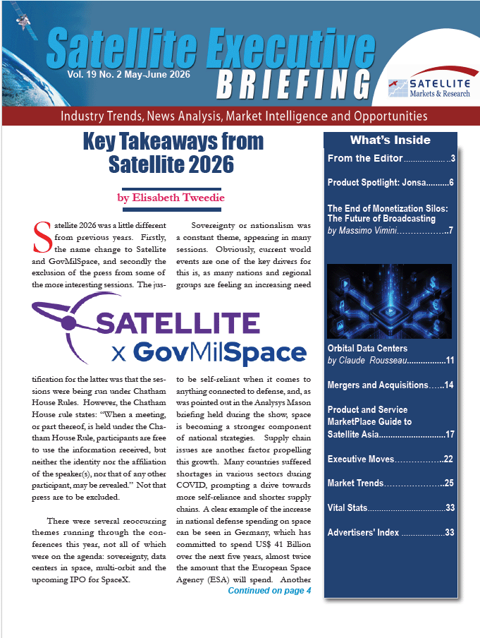 May-June 2026 Satellite Executive Briefing cover