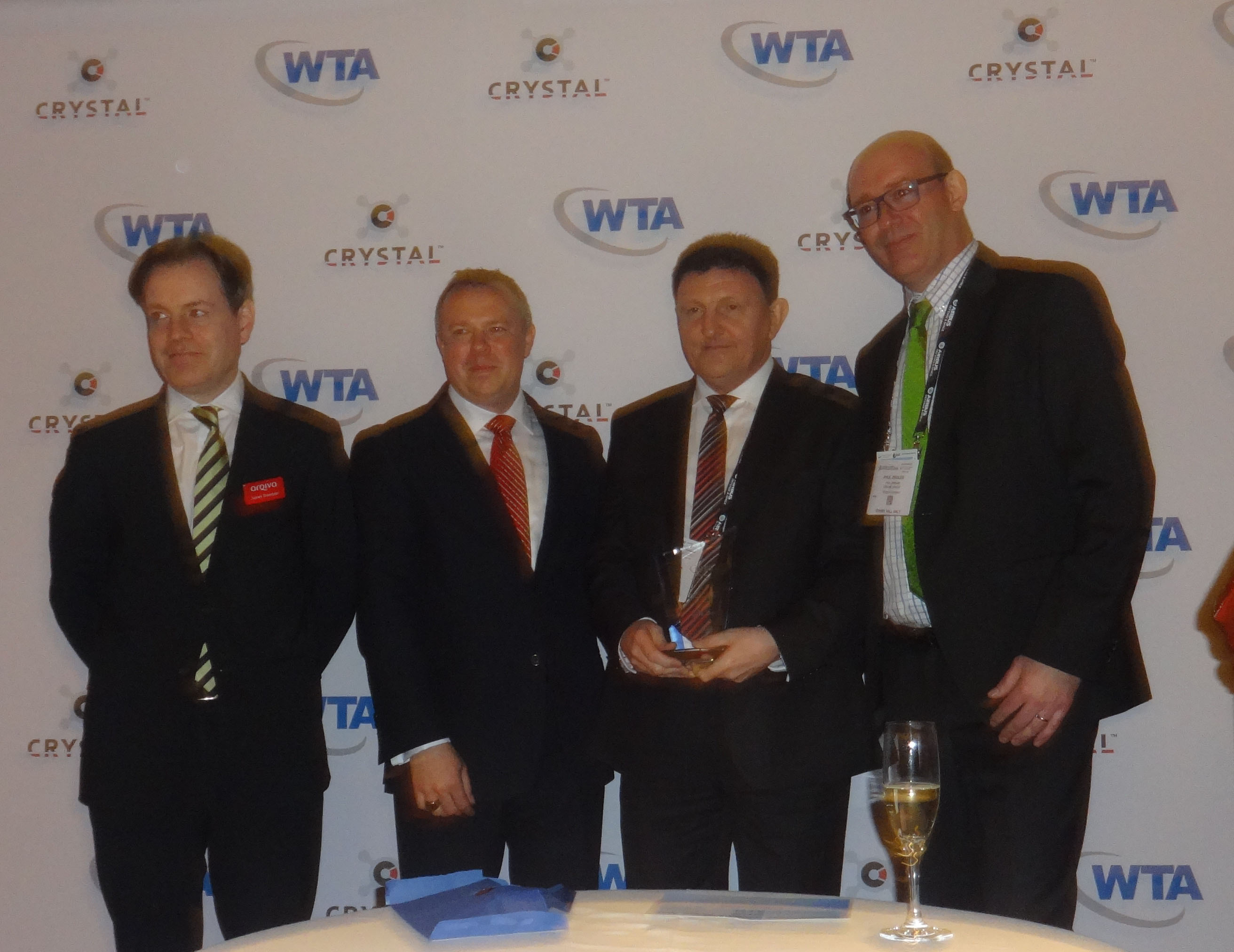 ​​​​​​​STN General Manager Anver Anderson (second from right) accepting the Independent Teleport of the Year award.